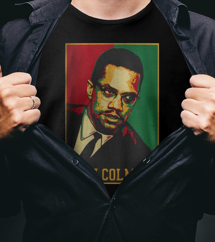 Malcolm X Red Green Black T-Shirt