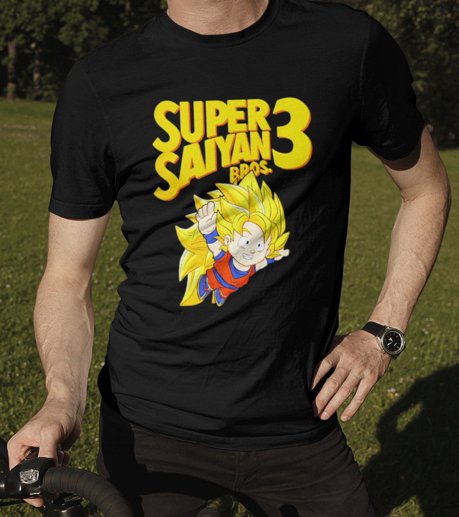 Super Saiyan 3 Bros Vintage Gaming Fusion T-Shirt