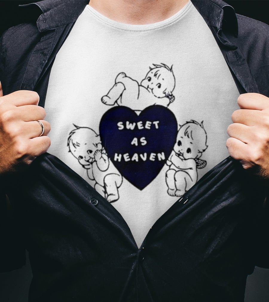 Sweet As Heaven Heart With Adorable Babies T-Shirt