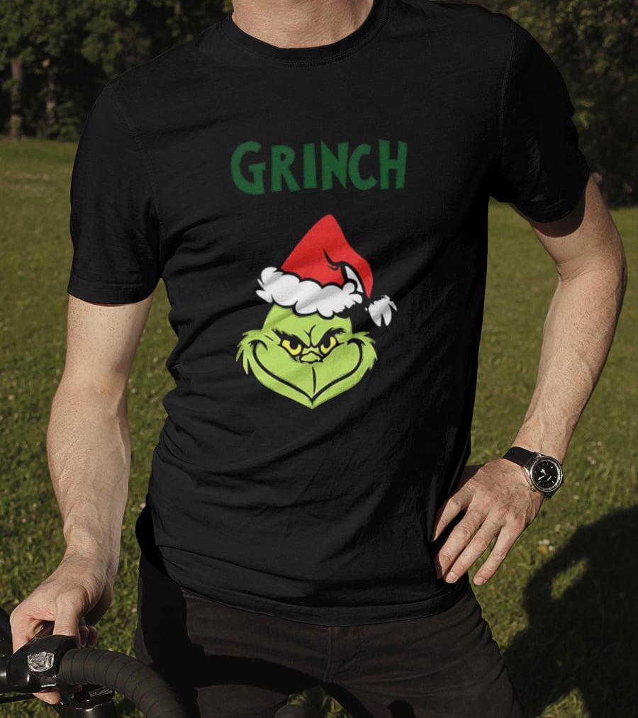 The Grinch Santa Hat Christmas T-Shirt