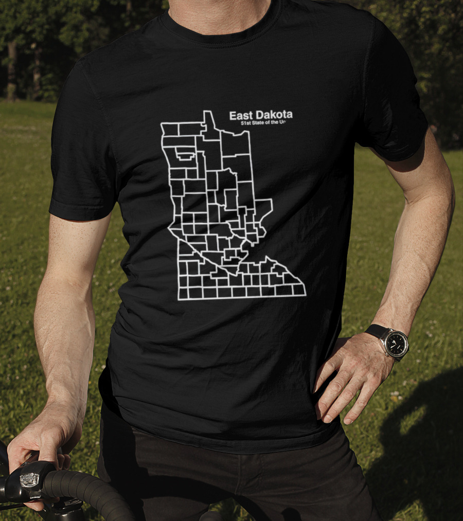 Arvo G Beckwith East Dakota Map 51st State Of The Union T-Shirt