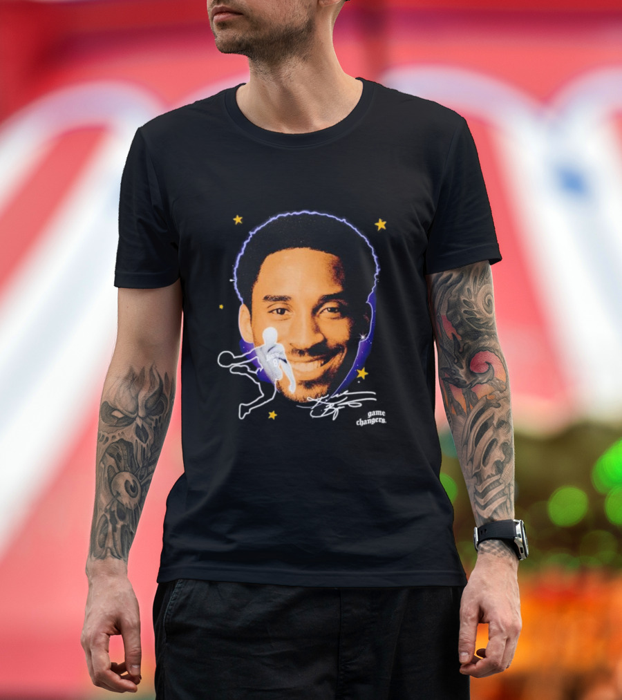 Kobe Bryant Game Changers Starry Big Face T-Shirt