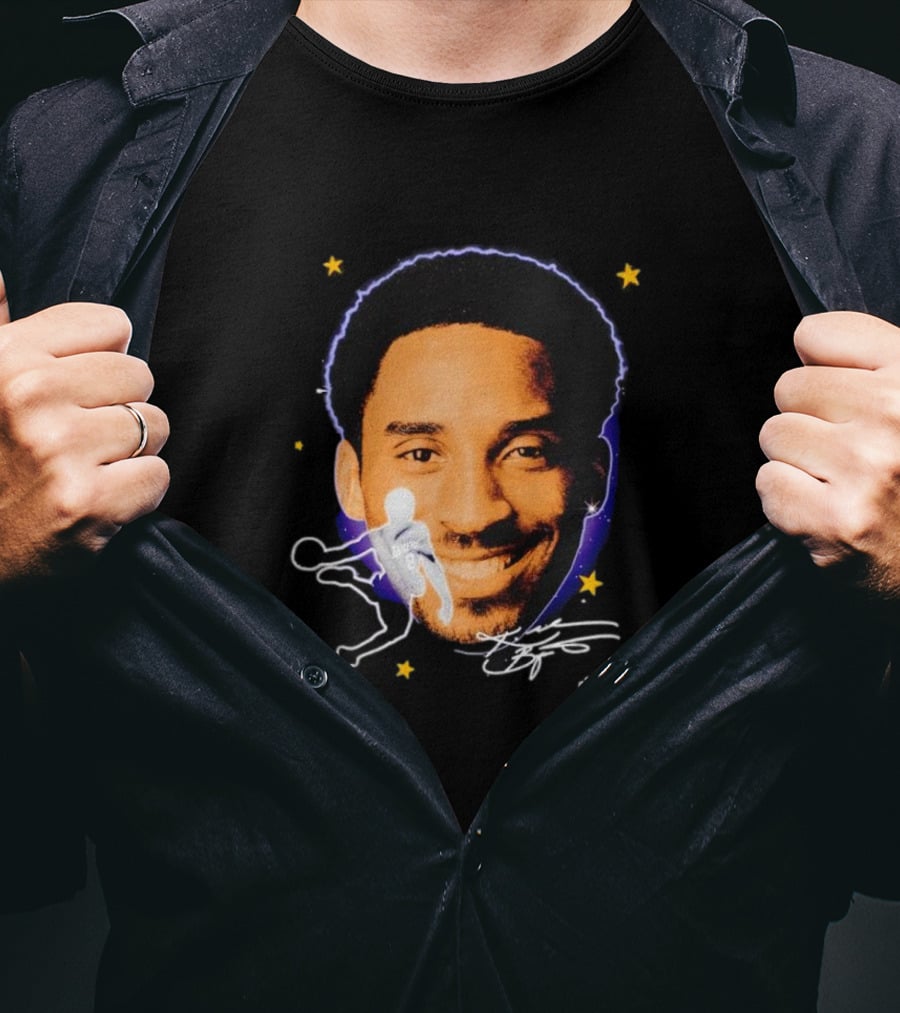 Kobe Bryant Game Changers Starry Big Face T-Shirt
