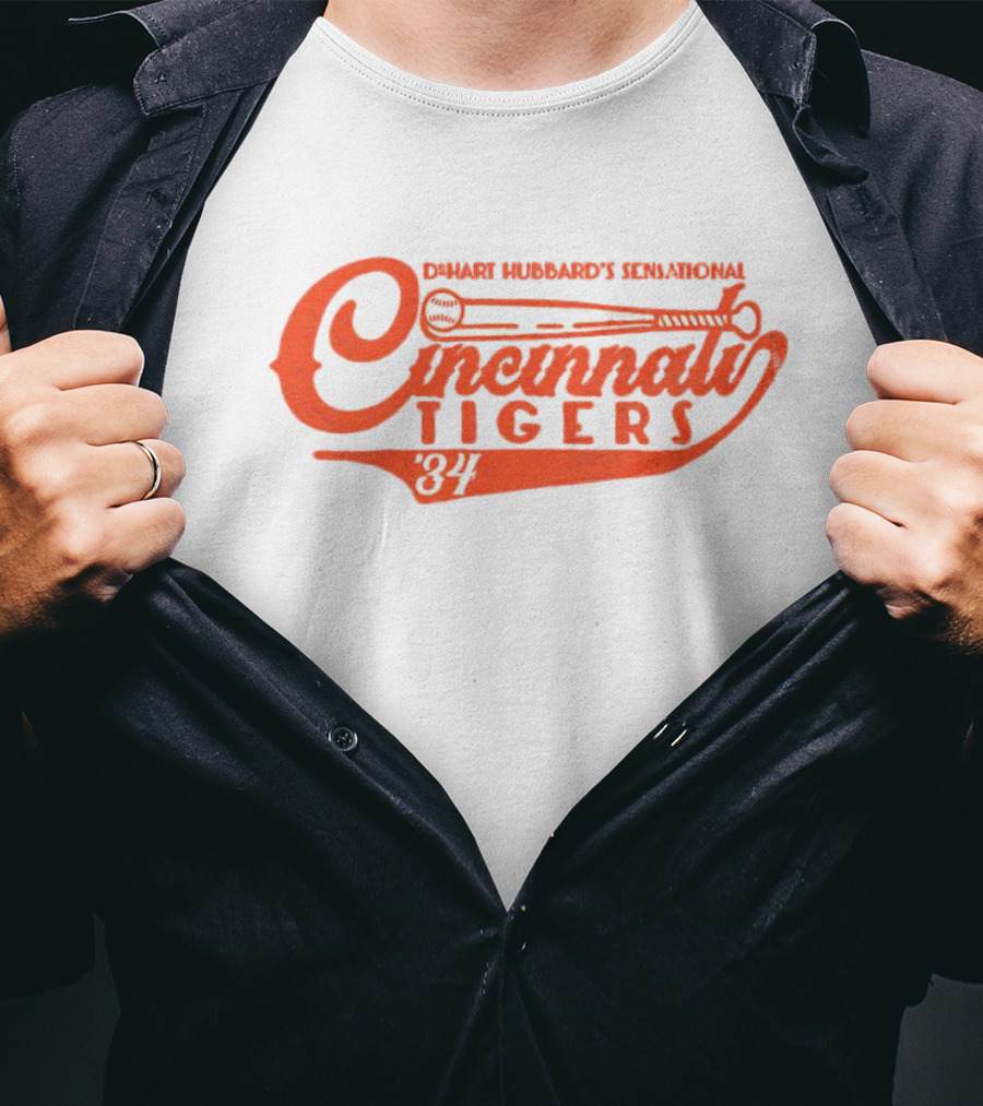 Cincinnati Tigers DeHart Hubbard's Sensational '34 T-Shirt