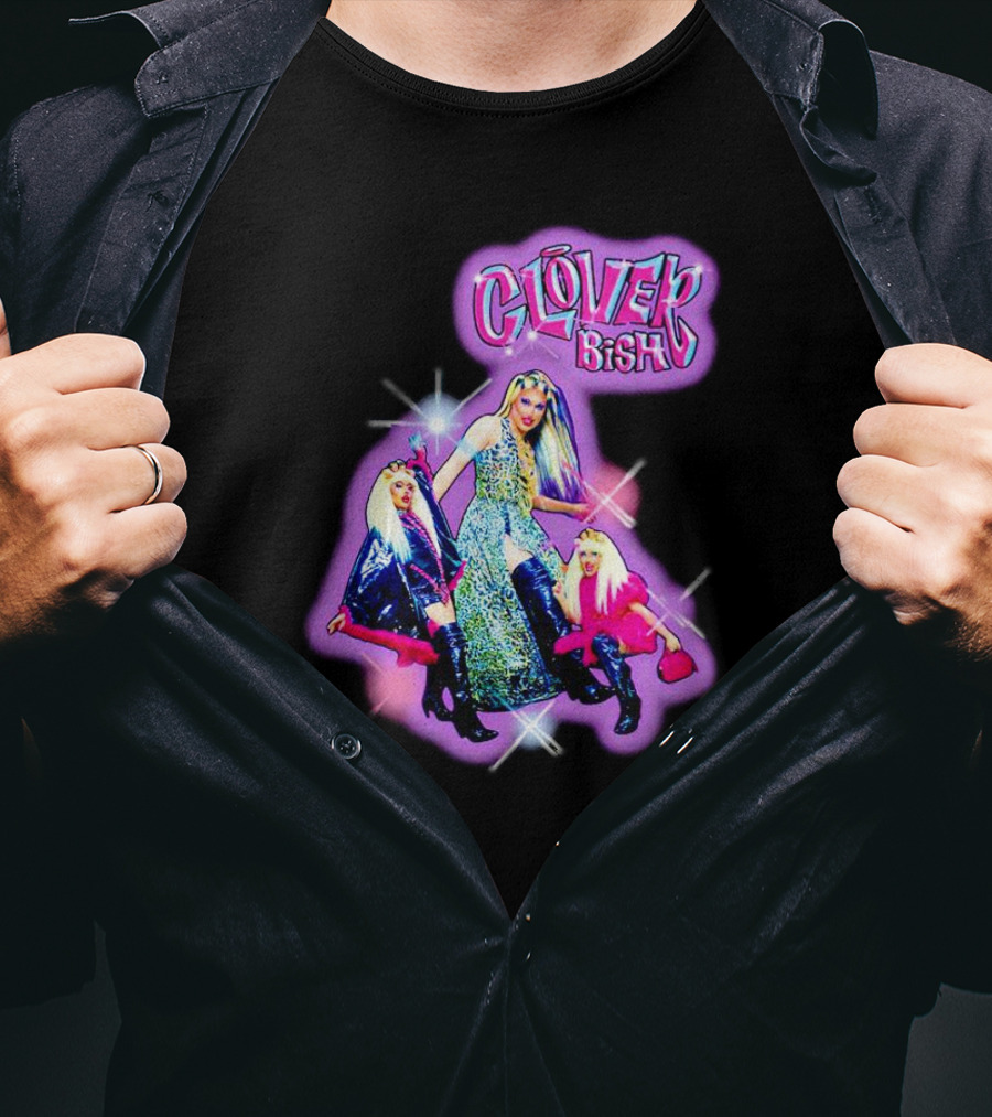 Clover Bish Clover Dollz Shine Glam Trio T-Shirt