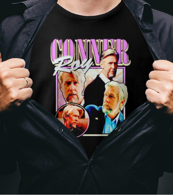 Connor Roy Retro Style Portrait Compilation T-Shirt