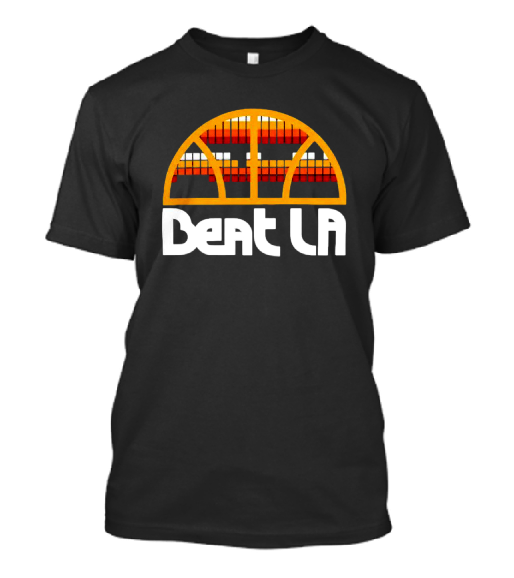 Beat LA Denver Nuggets Skyline Basketball T-Shirt