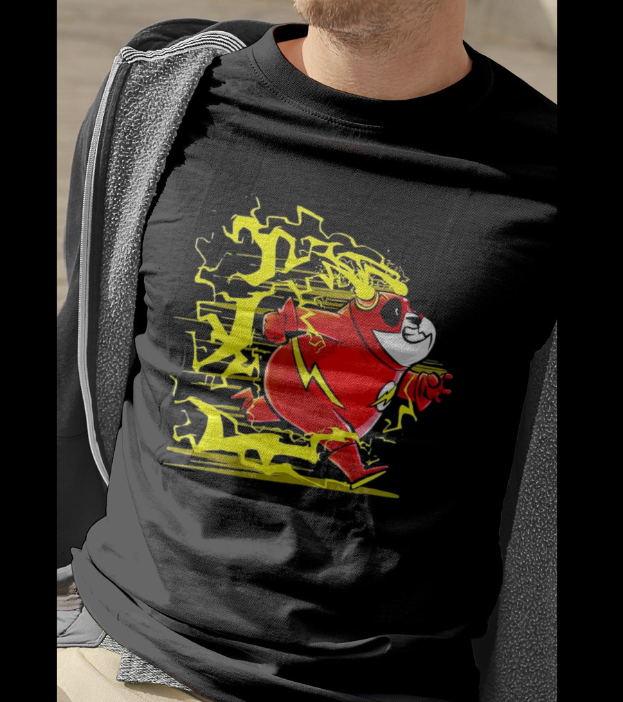 Flash Panda Velocipanda Lightning Hero Charge T-Shirt
