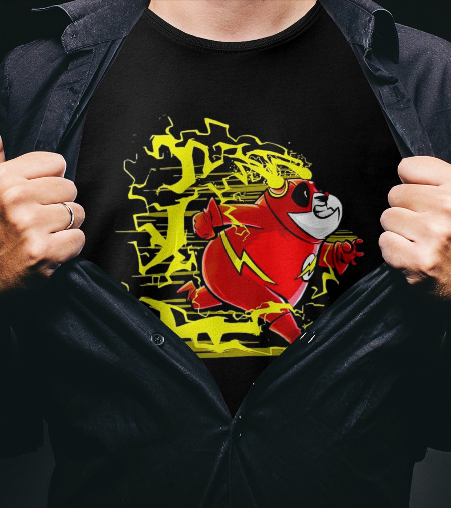 Flash Panda Velocipanda Lightning Hero Charge T-Shirt