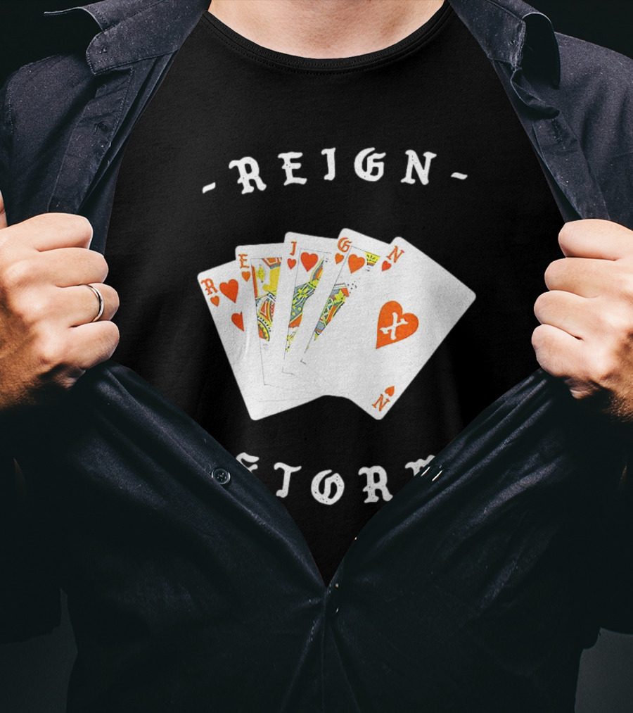 Reign X Playing Cards Hearts Deck Storm T-Shirt