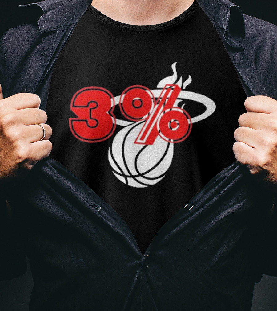 3% Heat Culture Miami Basketball T-Shirt