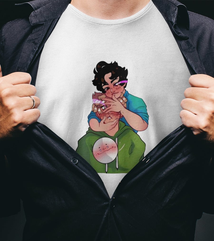 DNF Cartoon Dream SMP Fanart Hoodie Boys Hugging T-Shirt