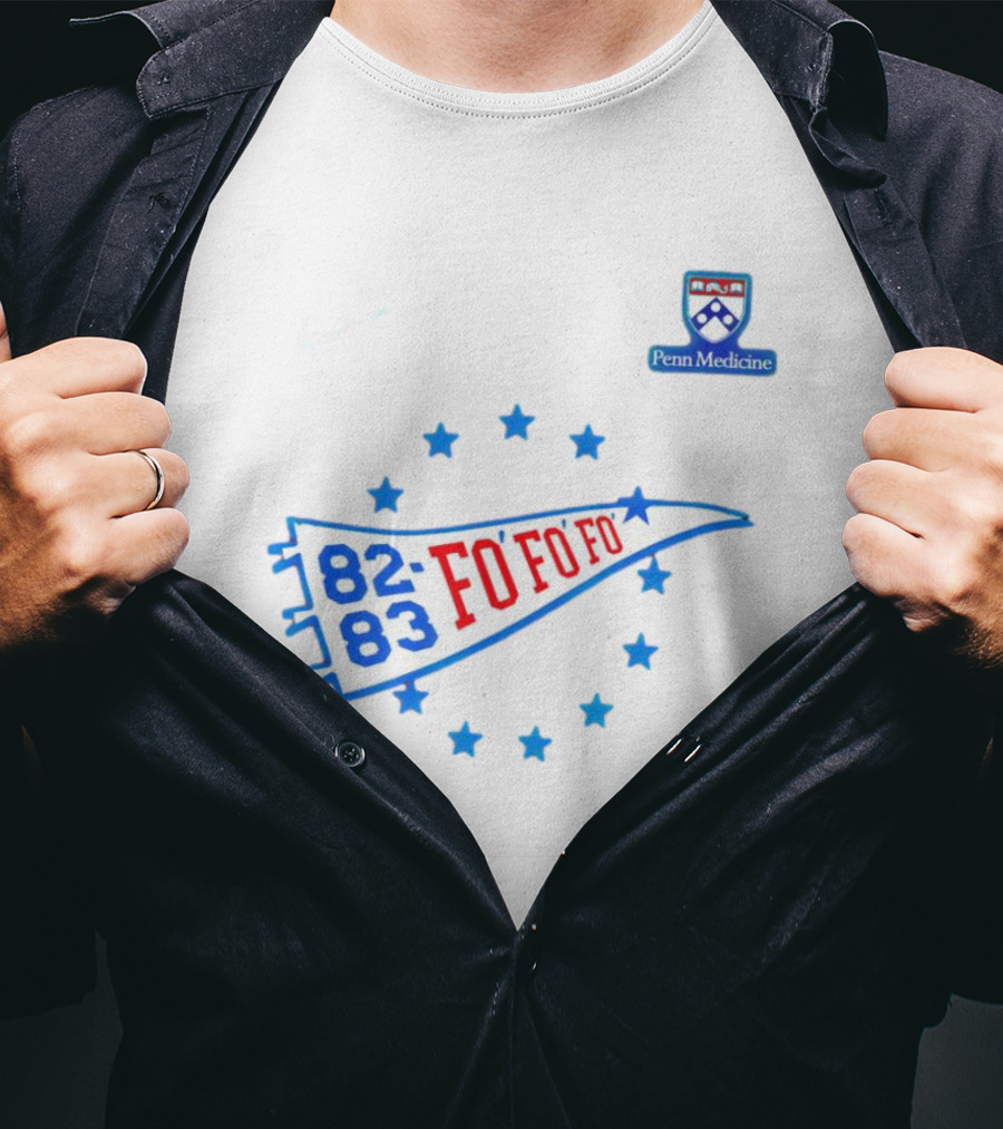 James Harden Philadelphia 76ers 82 83 Fo Fo Fo Penn Medicine T-Shirt