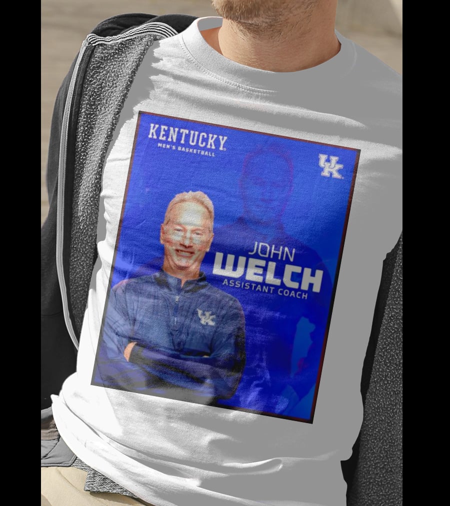 Kentucky Men's Basketball John Welch Assistant Coach UK T-Shirt