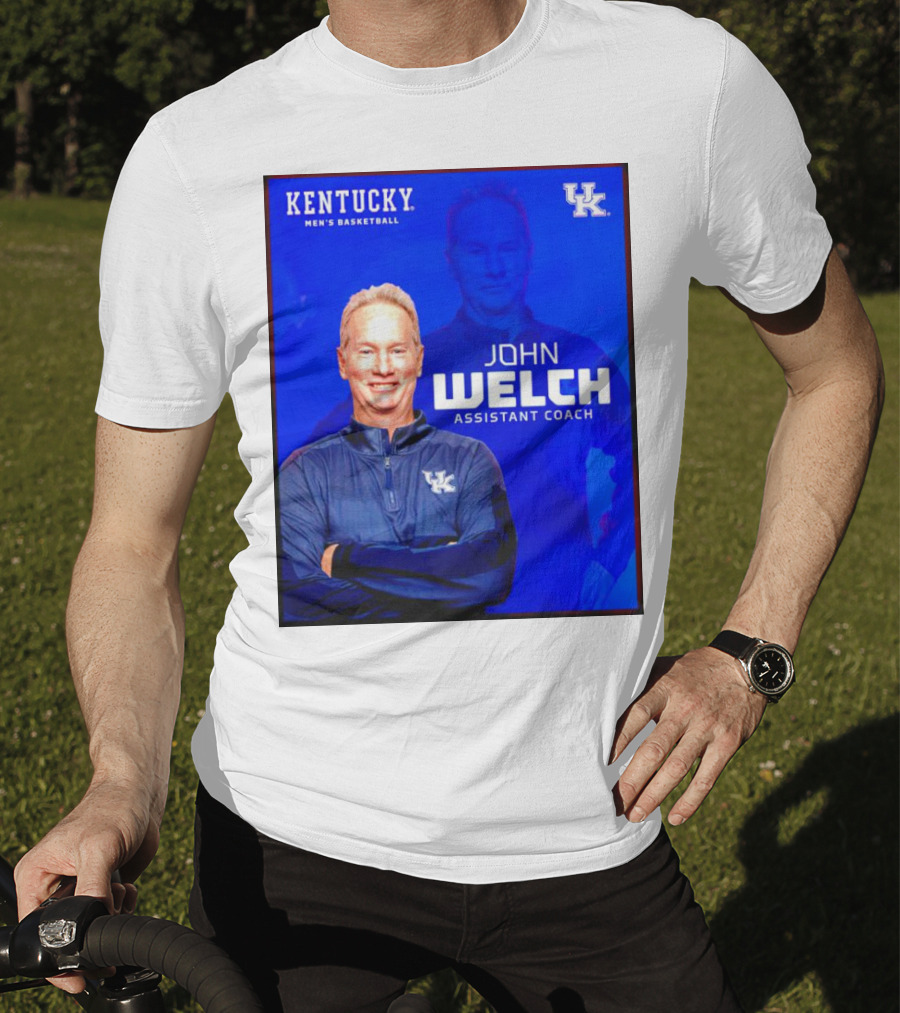 Kentucky Men's Basketball John Welch Assistant Coach UK T-Shirt