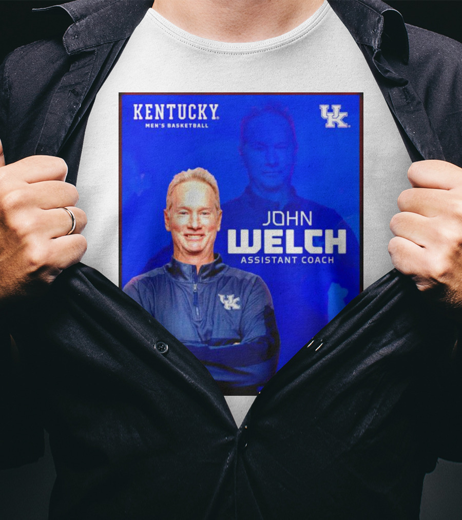 Kentucky Men's Basketball John Welch Assistant Coach UK T-Shirt