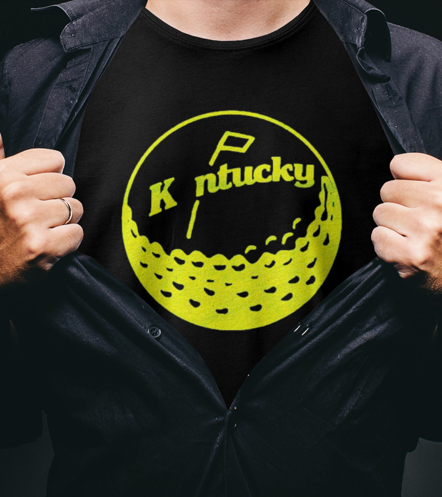 Kentucky Golf Ball Logo With Retro T-Shirt