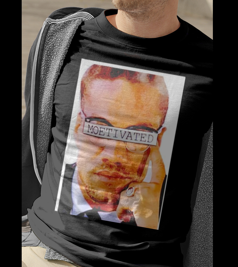 Malcolm X Moetivated Glasses Motif T-Shirt