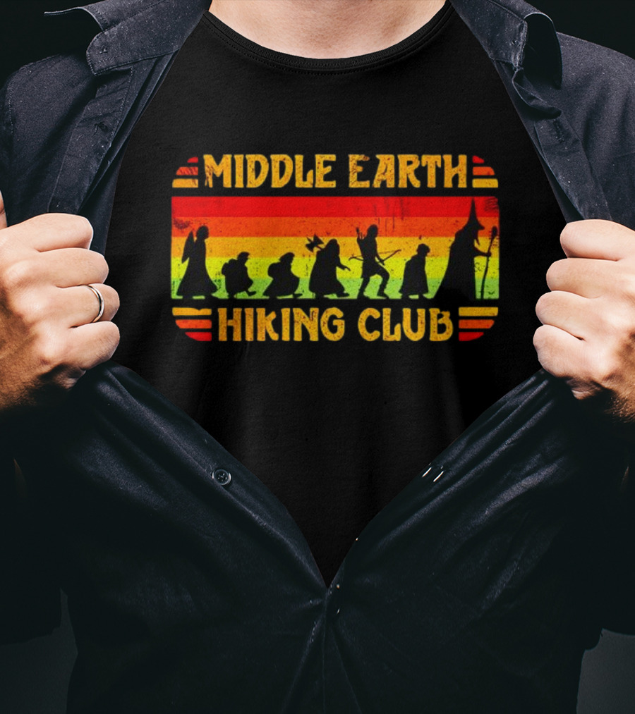 Middle Earth Hiking Club Fantasy Adventure T-Shirt