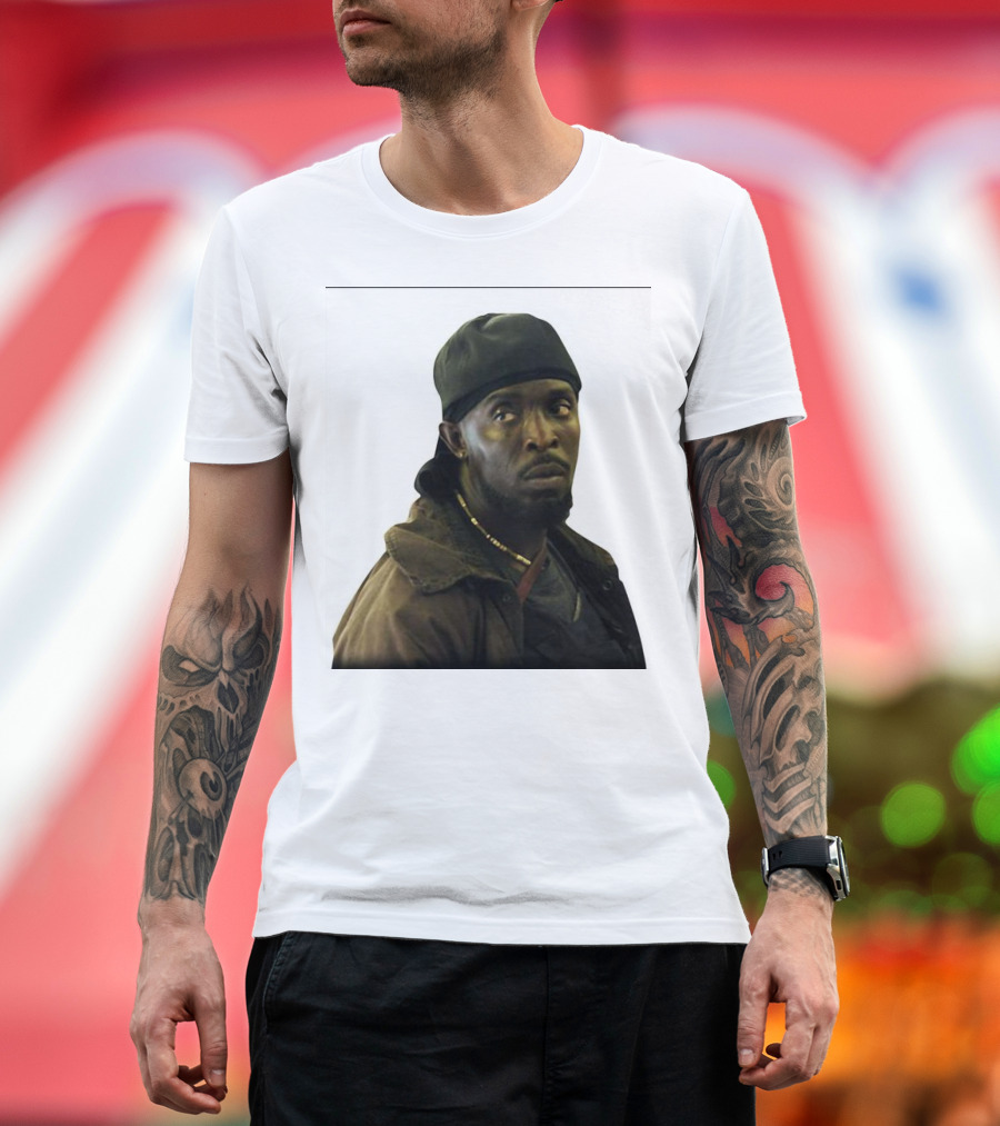 Omar Devone Little The Wire Character Photo T-Shirt
