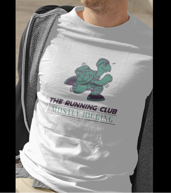 The Running Club Mostly Jogging Turtle T-Shirt