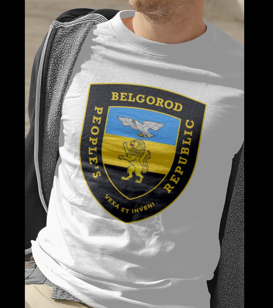 Belgorod People's Republic Emblem Vexa Et Inveni Shield Lion And Eagle Crest T-Shirt