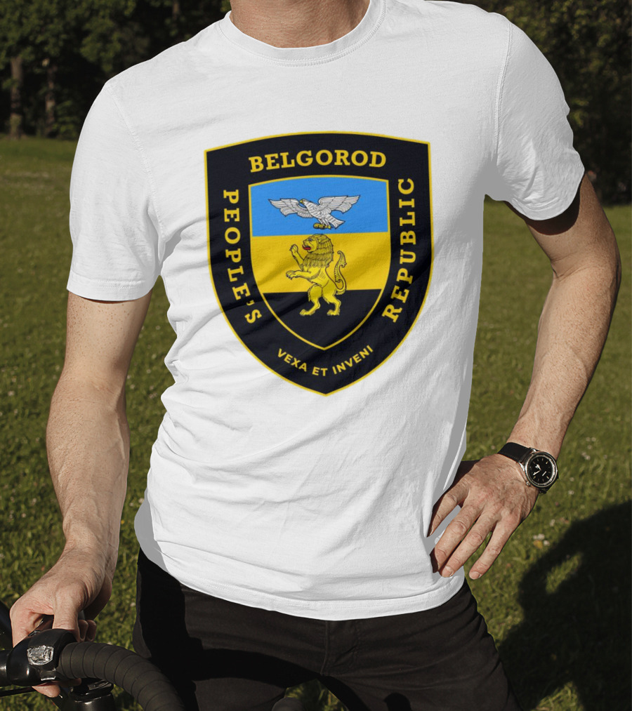Belgorod People's Republic Emblem Vexa Et Inveni Shield Lion And Eagle Crest T-Shirt