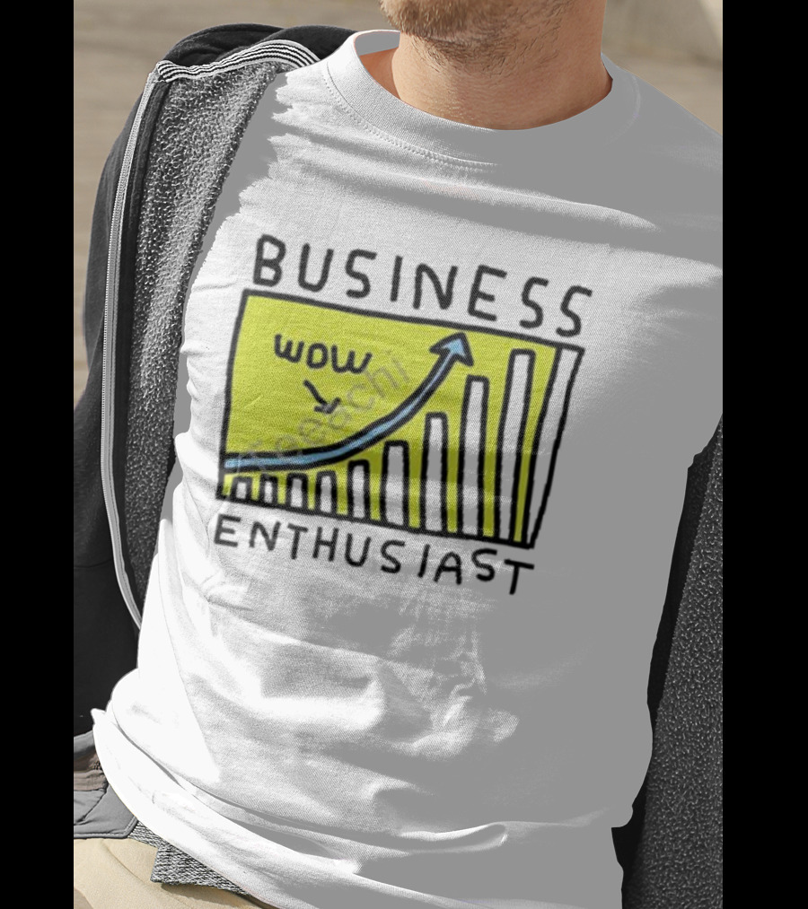 Business Enthusiast Wow Arrow Graph T-Shirt
