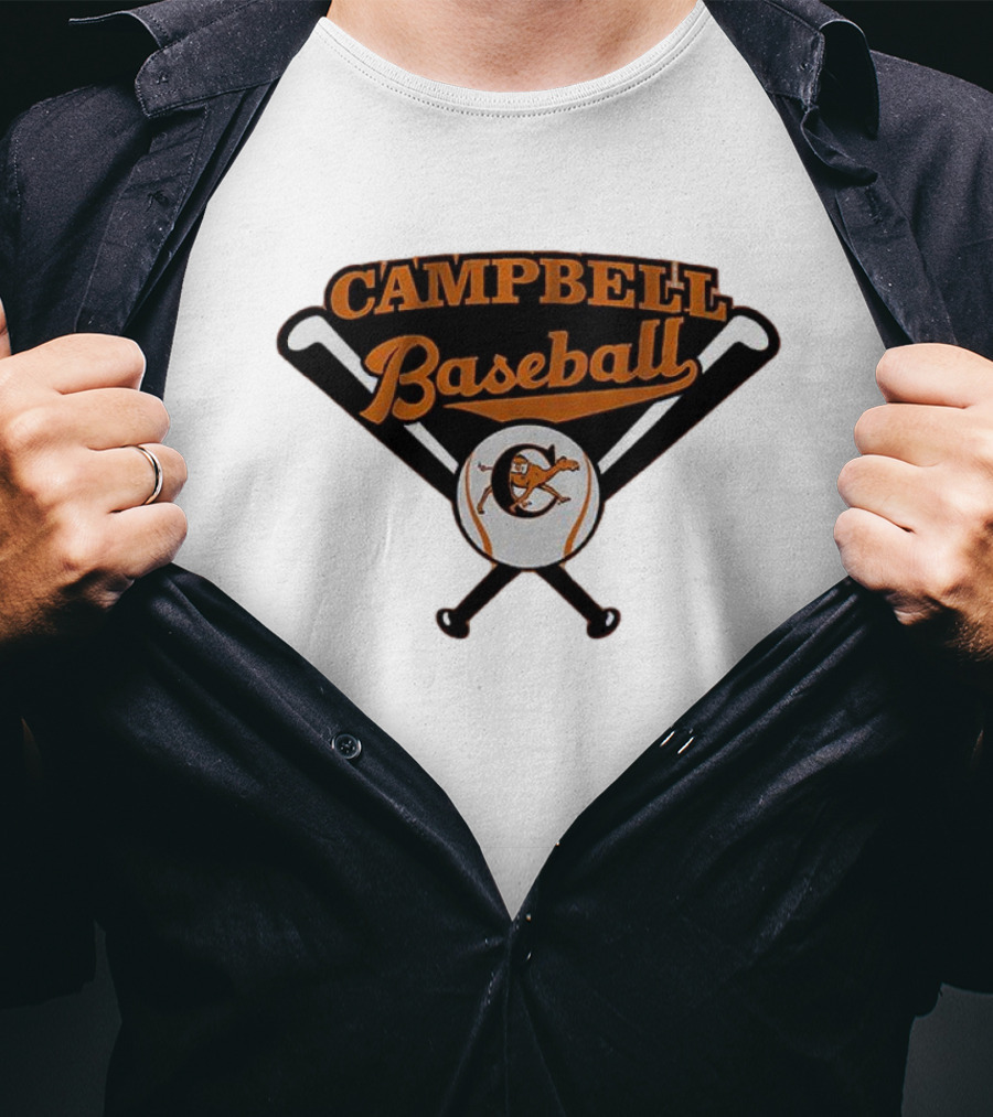 Campbell Baseball Campbell University Baseball Bats T-Shirt