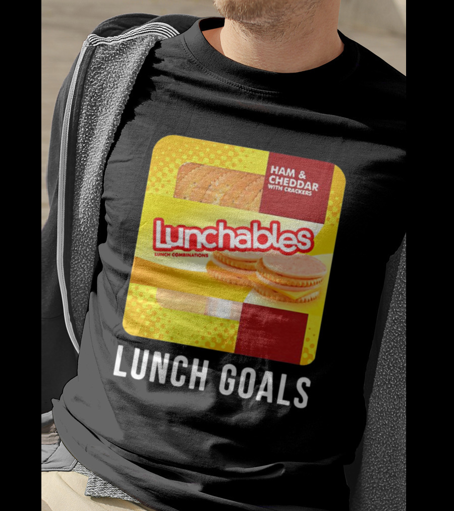 Ham And Cheddar With Crackers Lunchables Lunch Combinations Lunch Goals T-Shirt