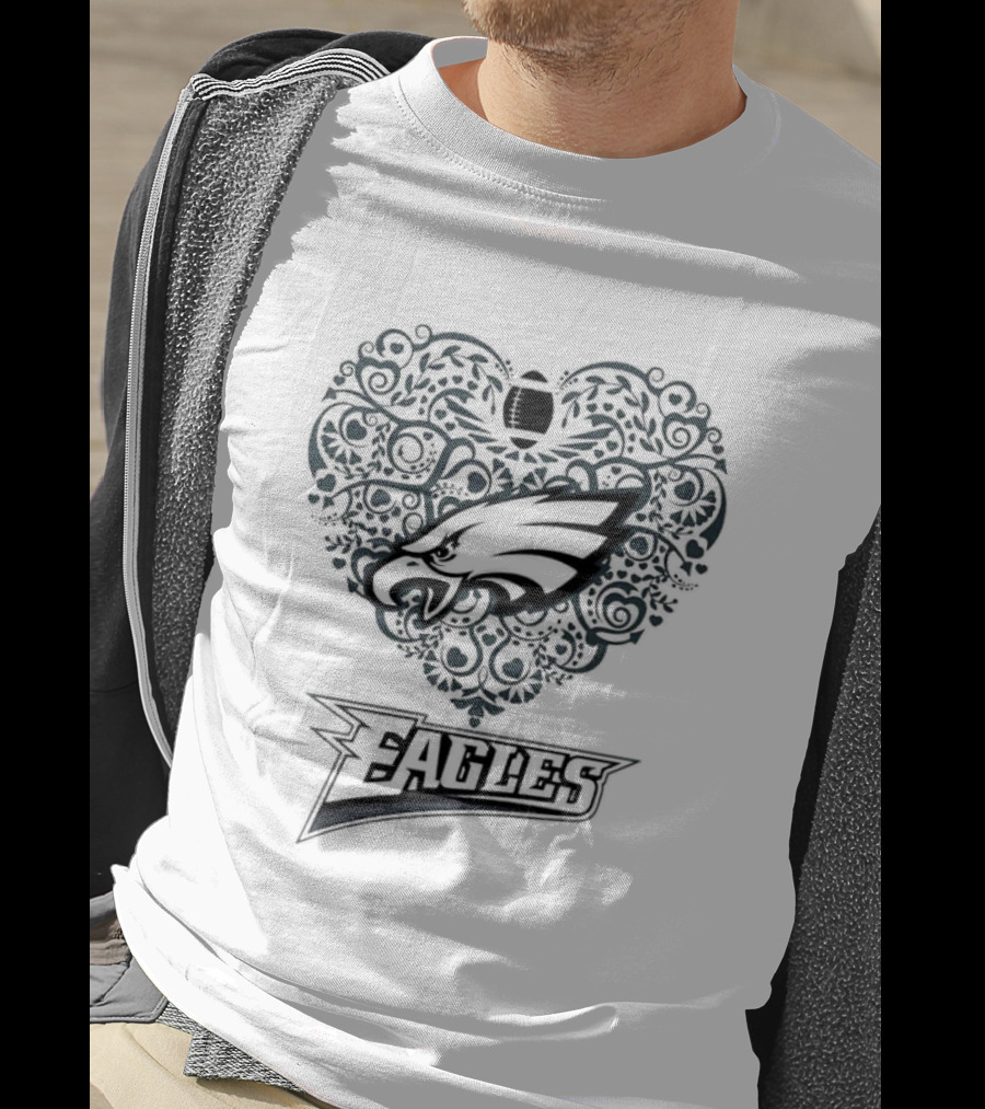 Philadelphia Eagles Heart Football Eagles T-Shirt