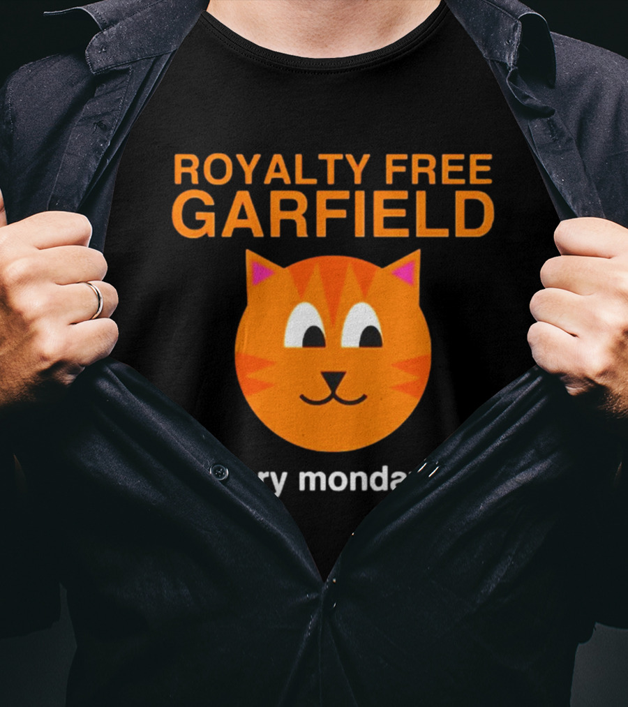 Royalty Free Garfield I Cry Mondays Iconic Meme T-Shirt