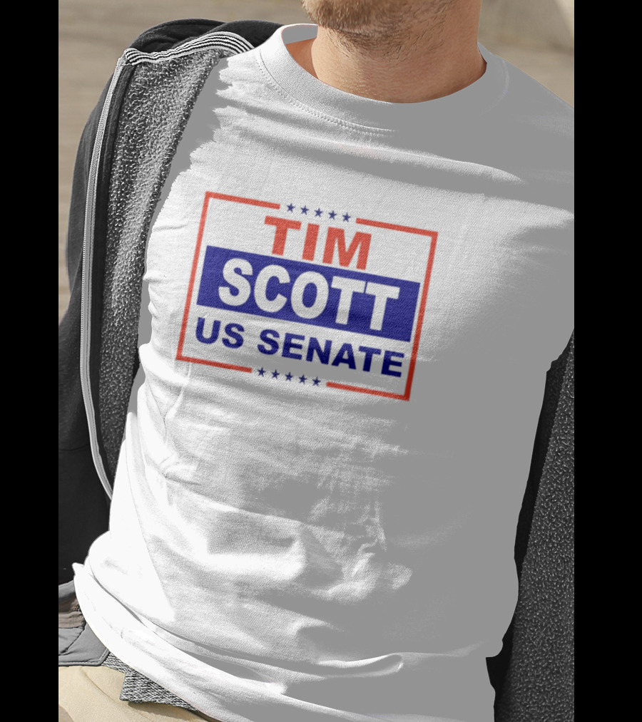 Tim Scott US Senate Campaign Red And Blue Stars T-Shirt