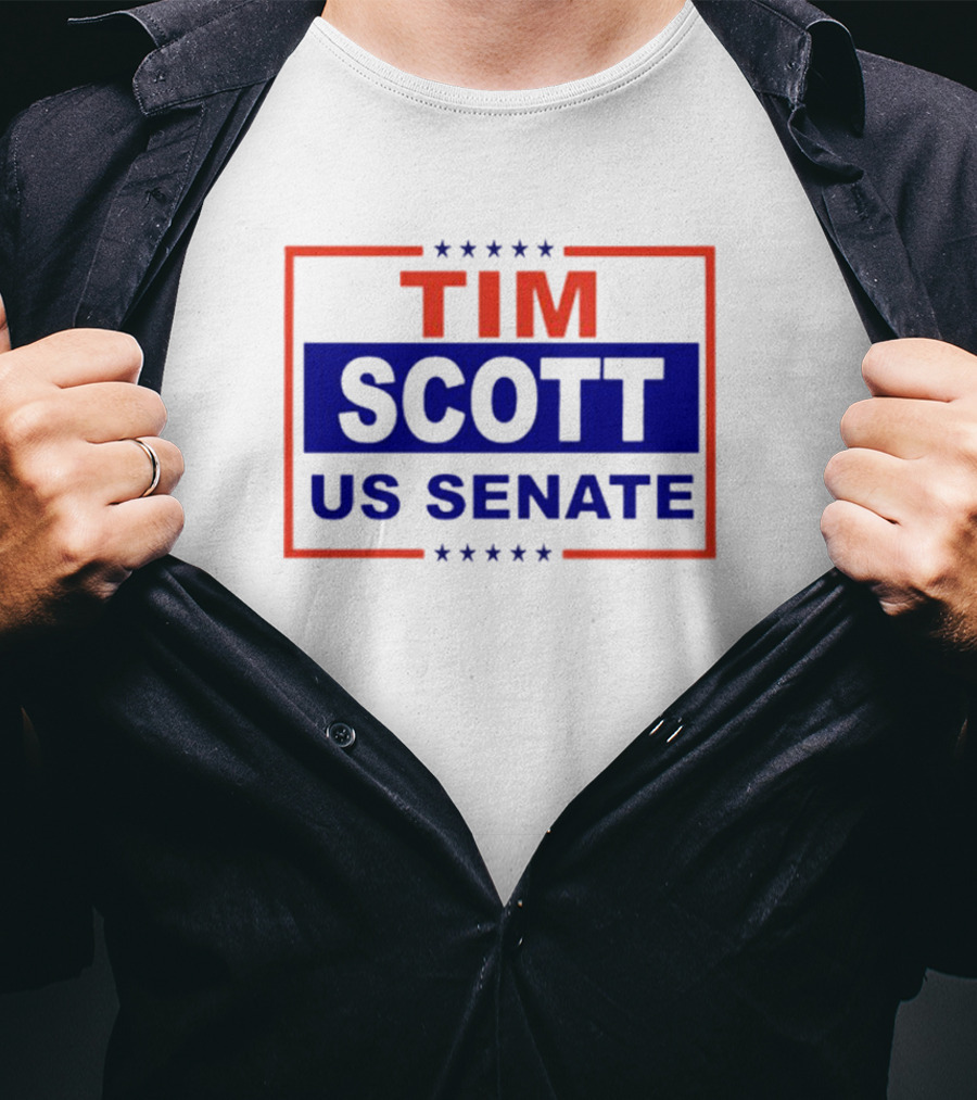 Tim Scott US Senate Campaign Red And Blue Stars T-Shirt