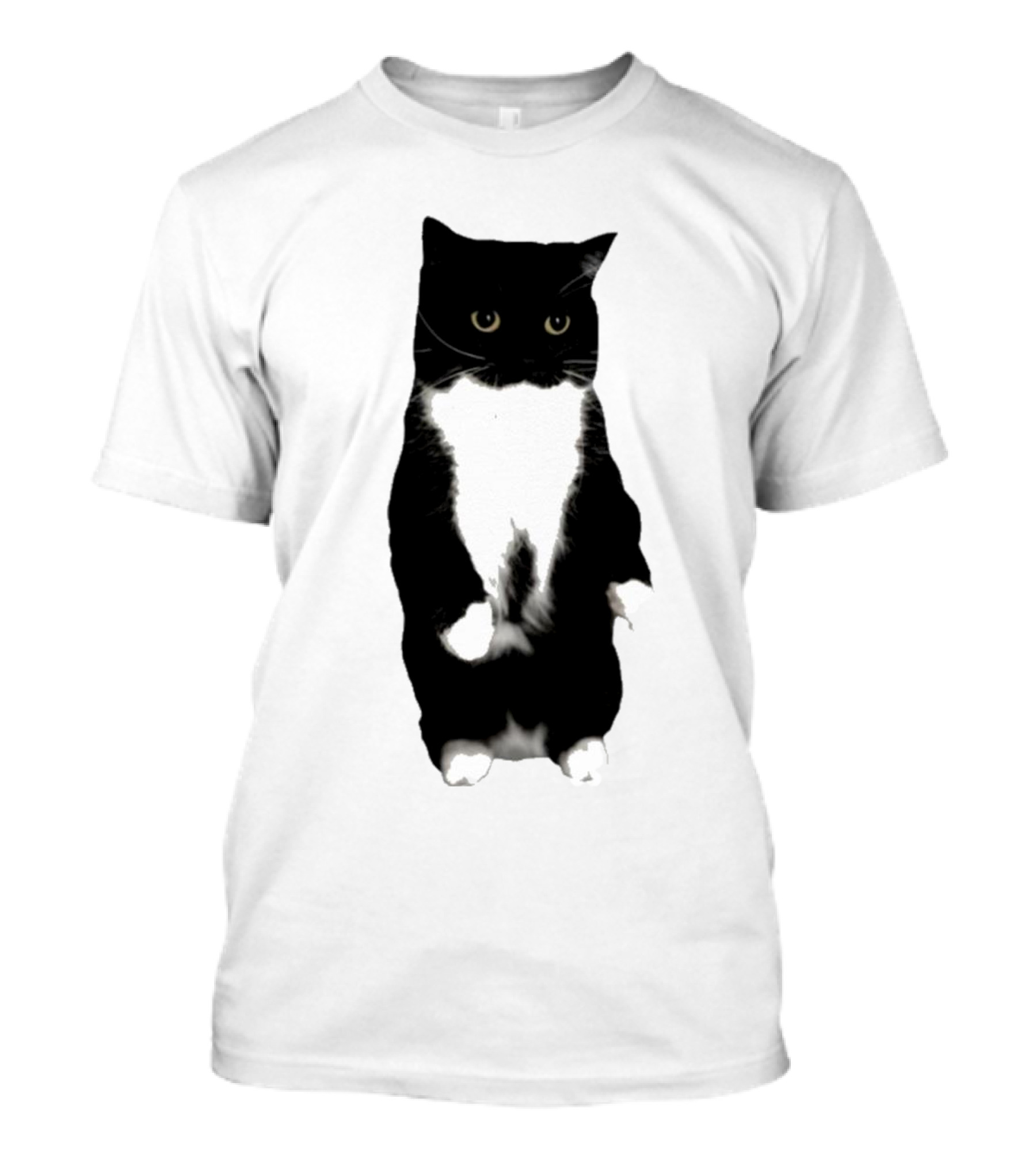 Unicouniuni Cat Playful Tuxedo T-Shirt