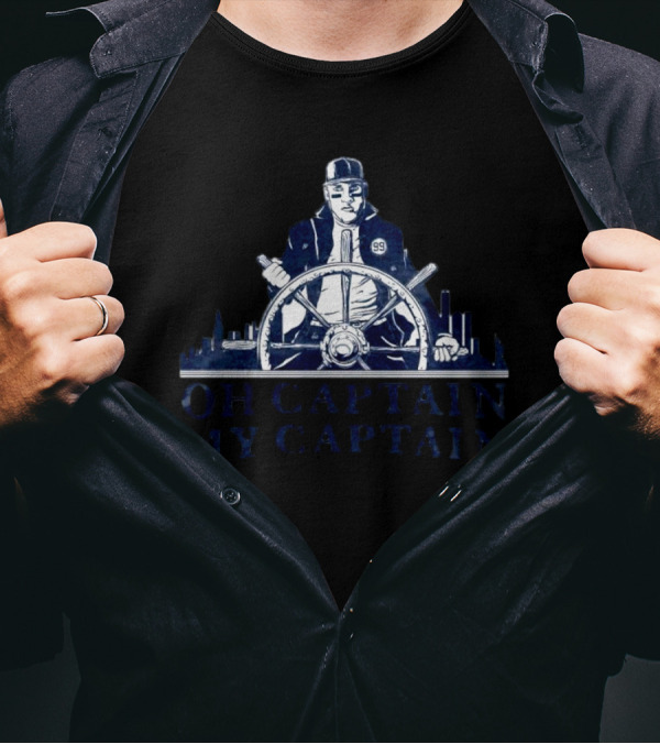 Aaron Judge 99 Oh Captain My Captain Baseball T-Shirt