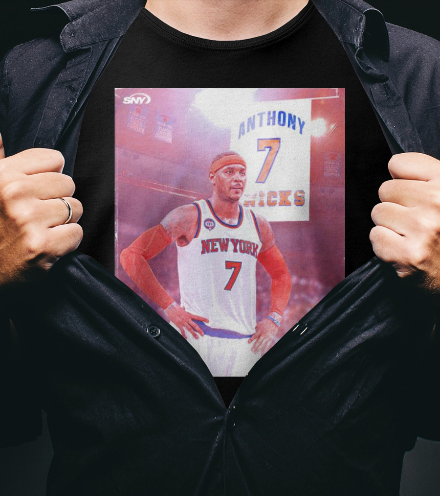 Anthony 7 New York Knicks Basketball Jersey T-Shirt