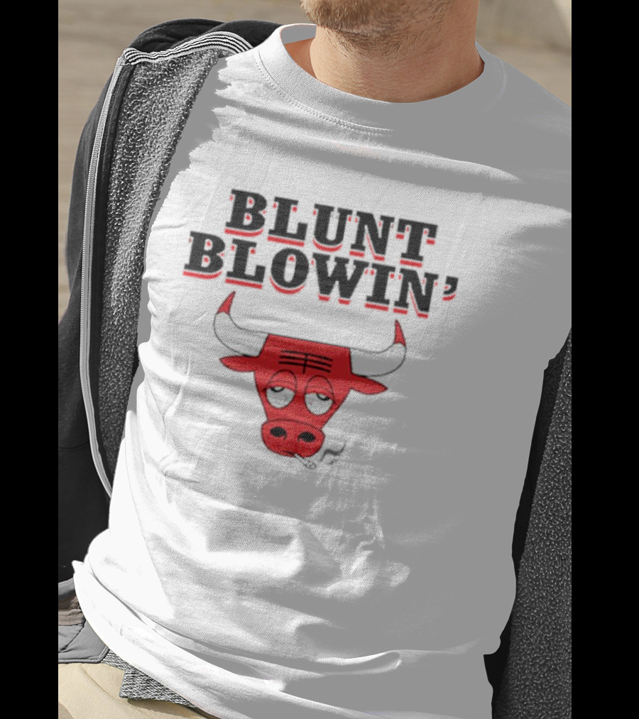 Blunt Blowin’ Bulls Smoking Red Bulls T-Shirt