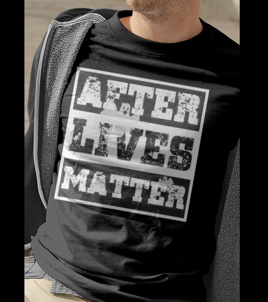 Boo After Lives Matter Ghosts Textured Halloween T-Shirt