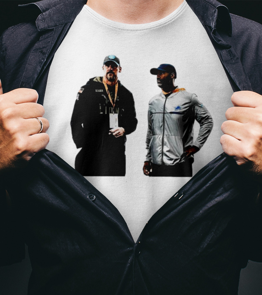Brad Holmes Dan Campbell Detroit Lions Coaches NFL Football T-Shirt