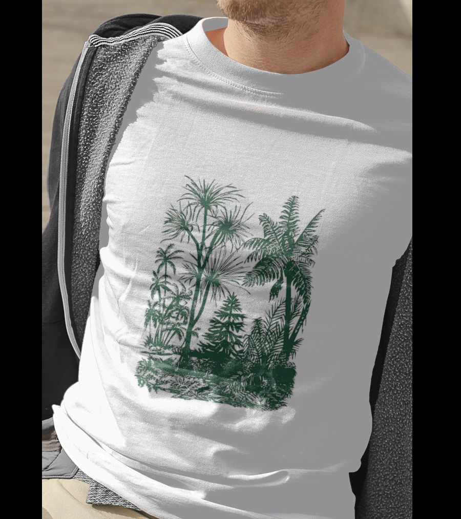 Concret Jungle Tropical Green Forest Urban Wilderness T-Shirt