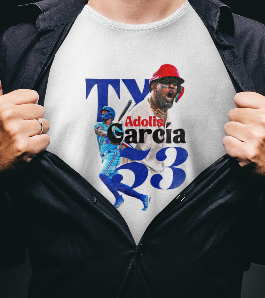 Adolis Garcia Texas Rangers 53 El Bombi Baseball Player T-Shirt