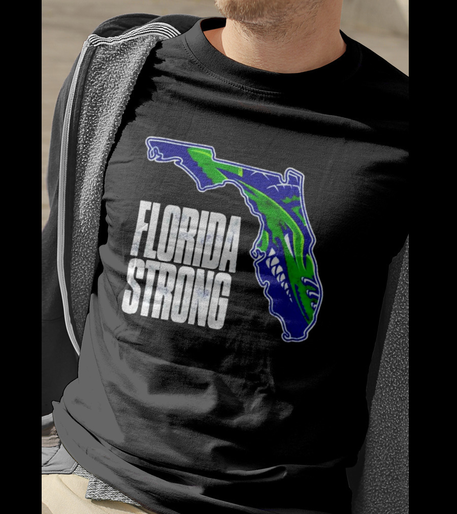 Florida Everblades Florida Strong Map T-Shirt