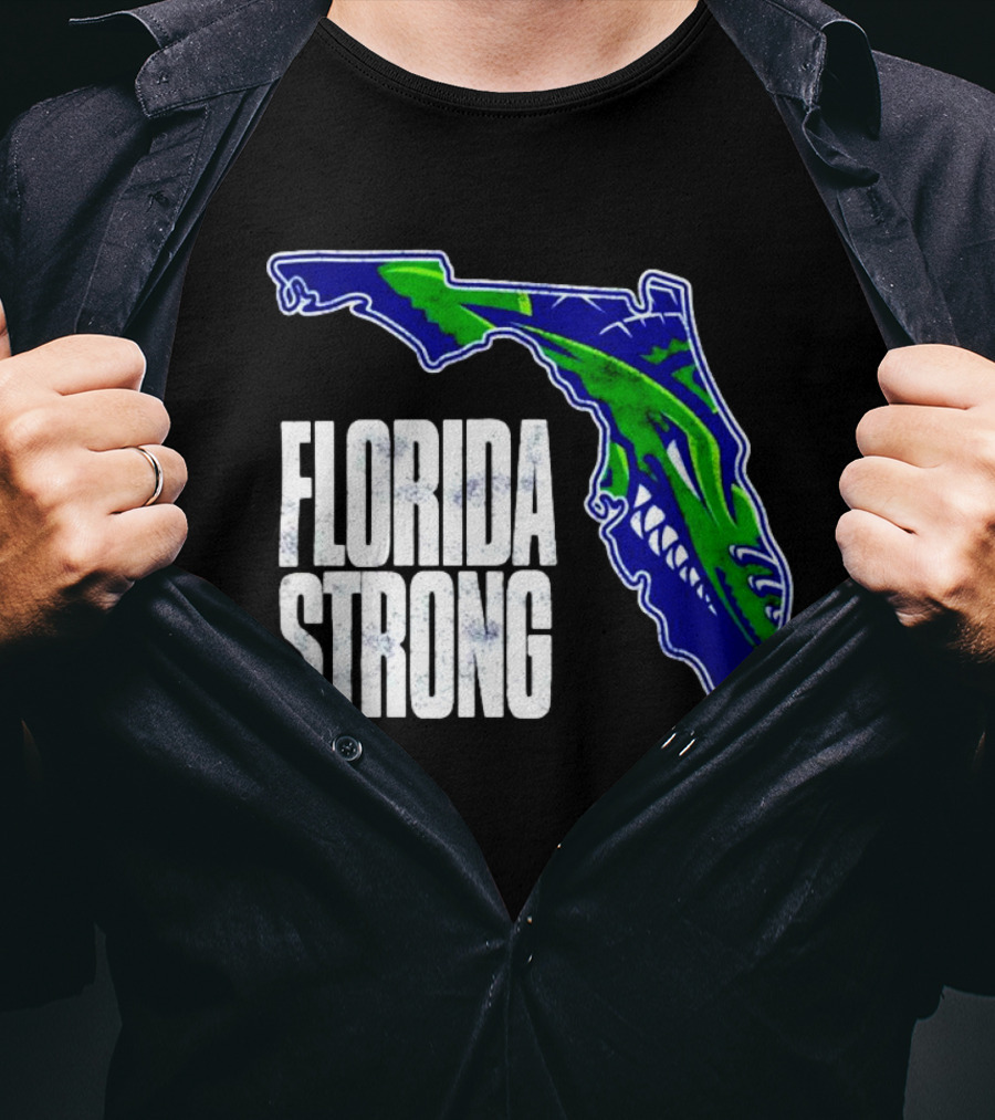 Florida Everblades Florida Strong Map T-Shirt
