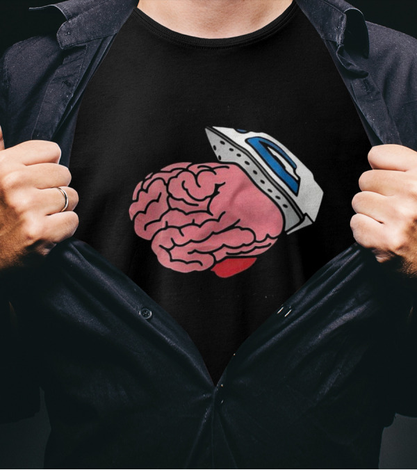 Life Isn’t As Rough When Brain Is Smooth Ironing Brain T-Shirt