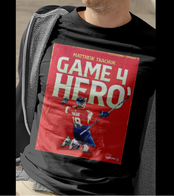 Matthew Tkachuk Game 4 Hero Playoffs T-Shirt