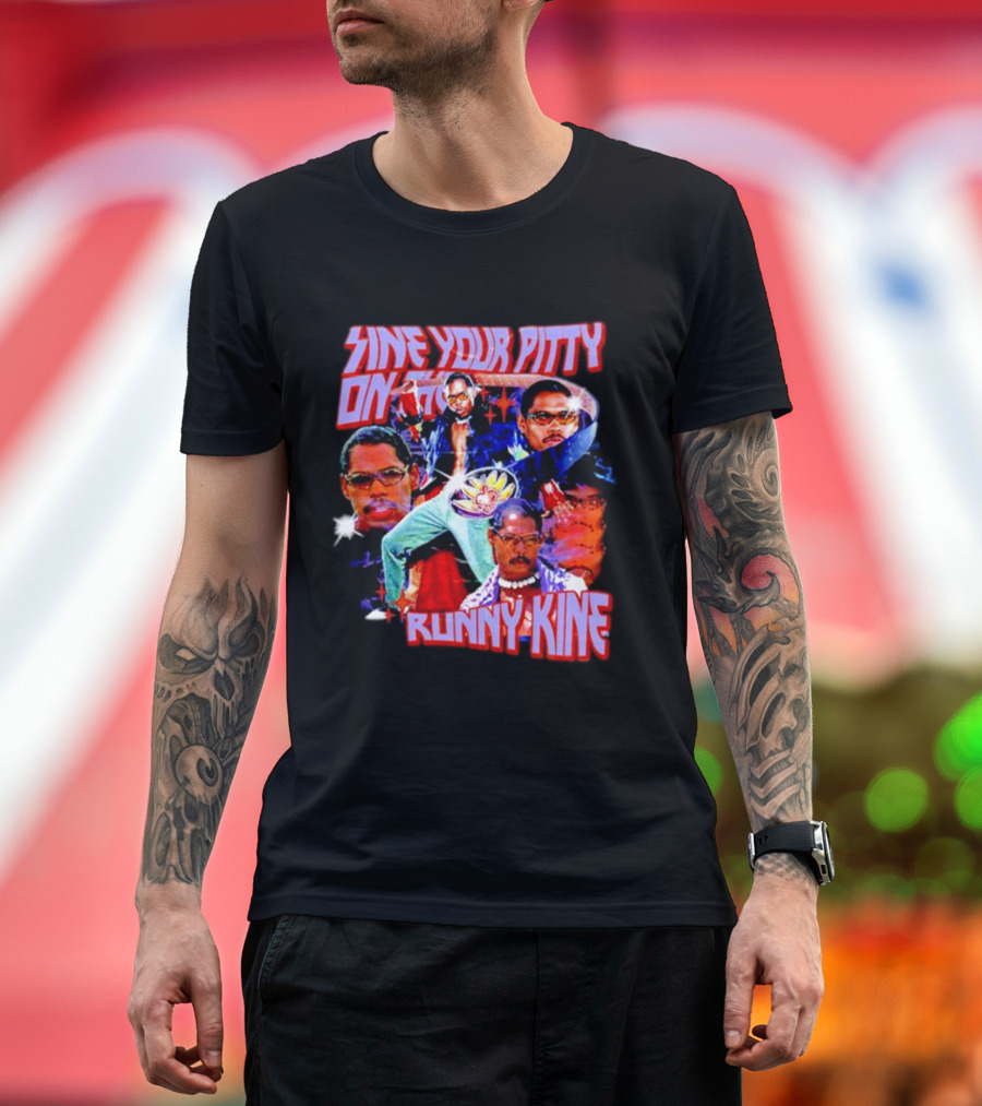 Sine Your Pitty on the Runny Kine Pootie Tang Collage T-Shirt
