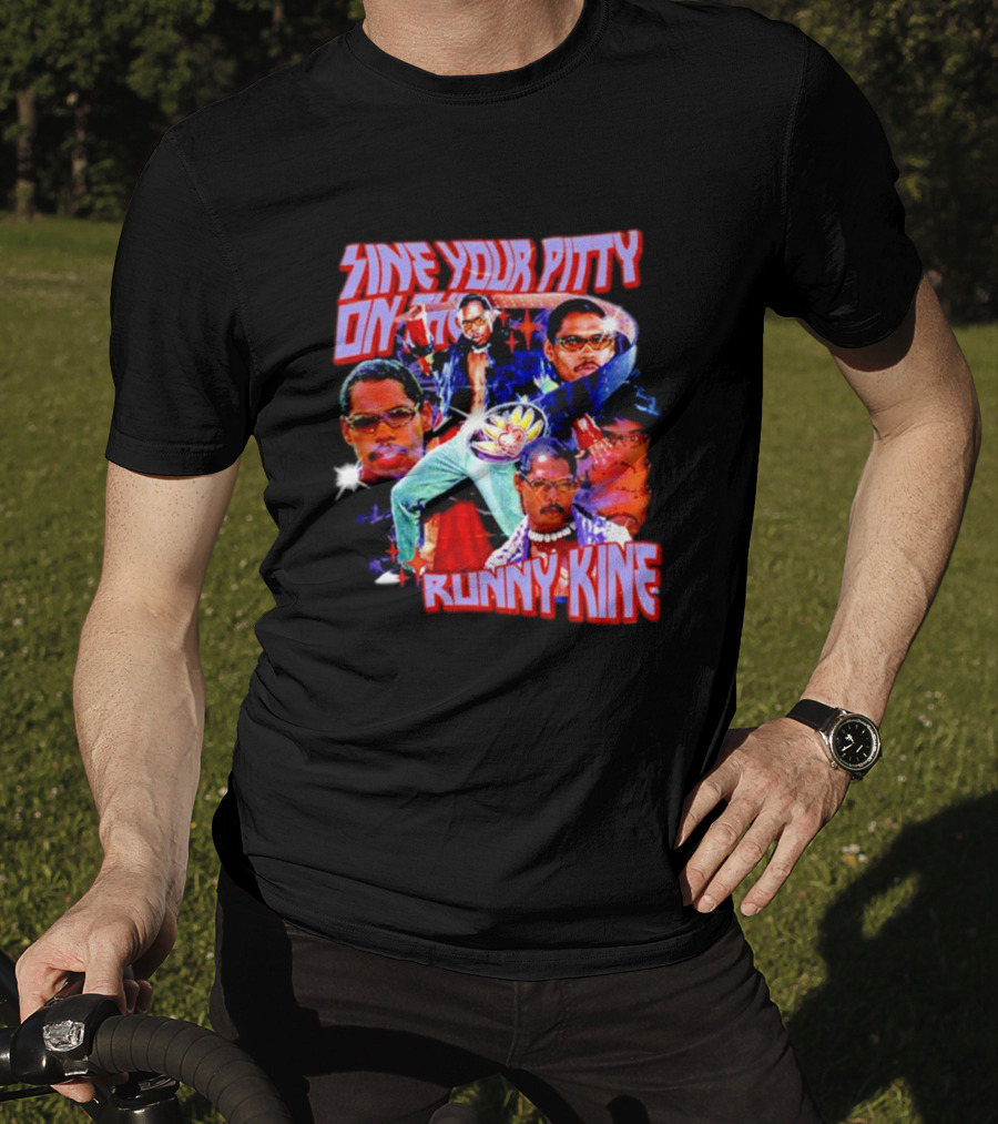 Sine Your Pitty On The Runny Kine Pootie Tang Collage T-Shirt