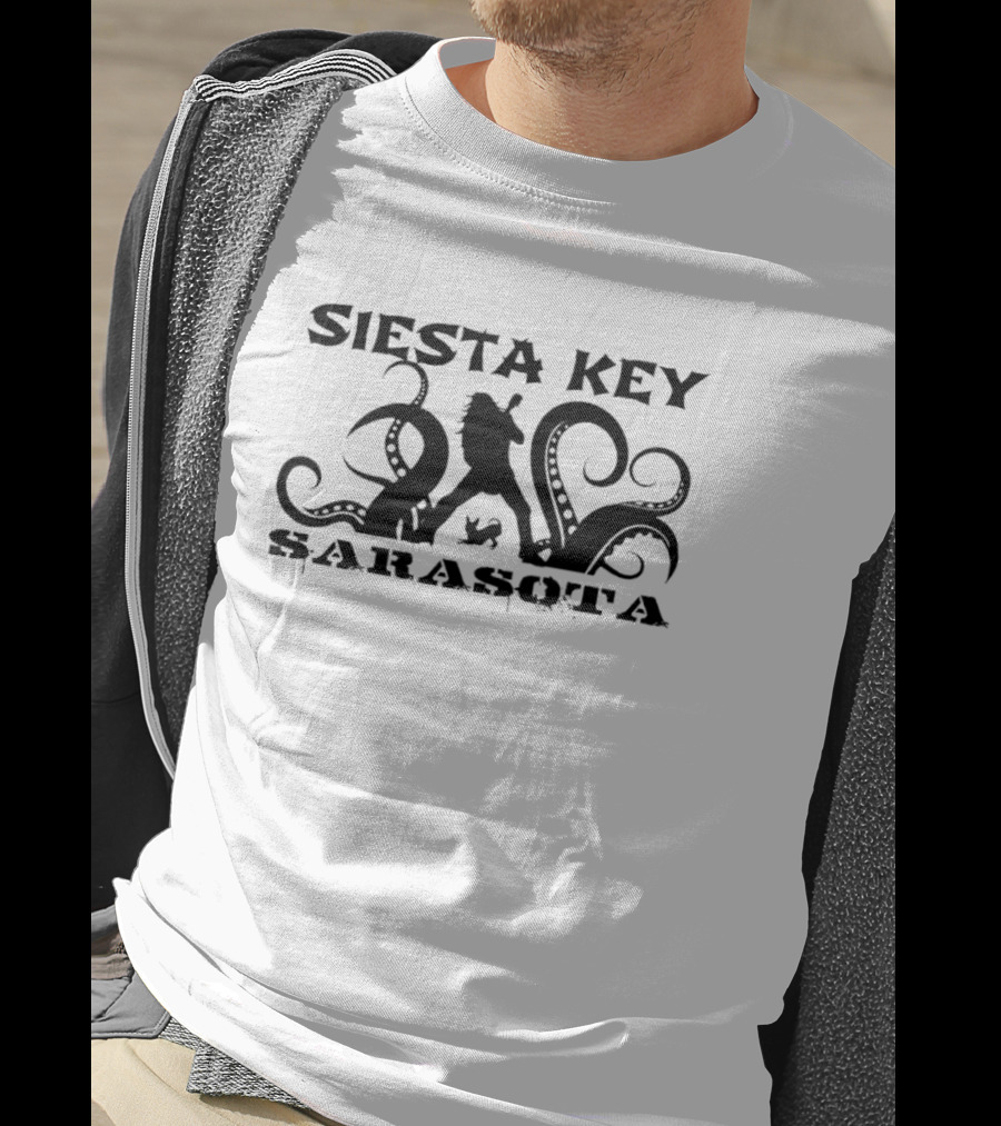 Siesta Key Kraken Sarasota Tentacles T-Shirt
