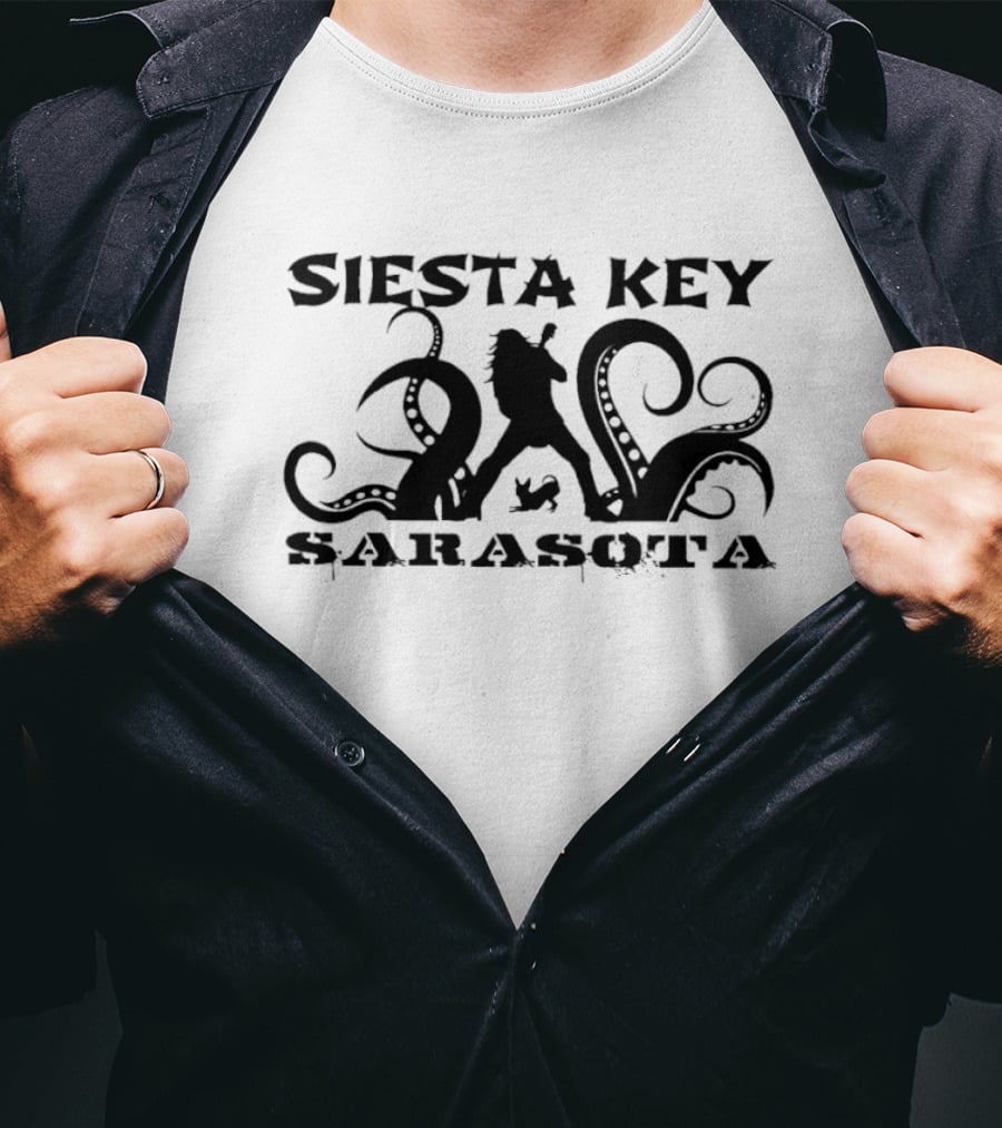 Siesta Key Kraken Sarasota Tentacles T-Shirt